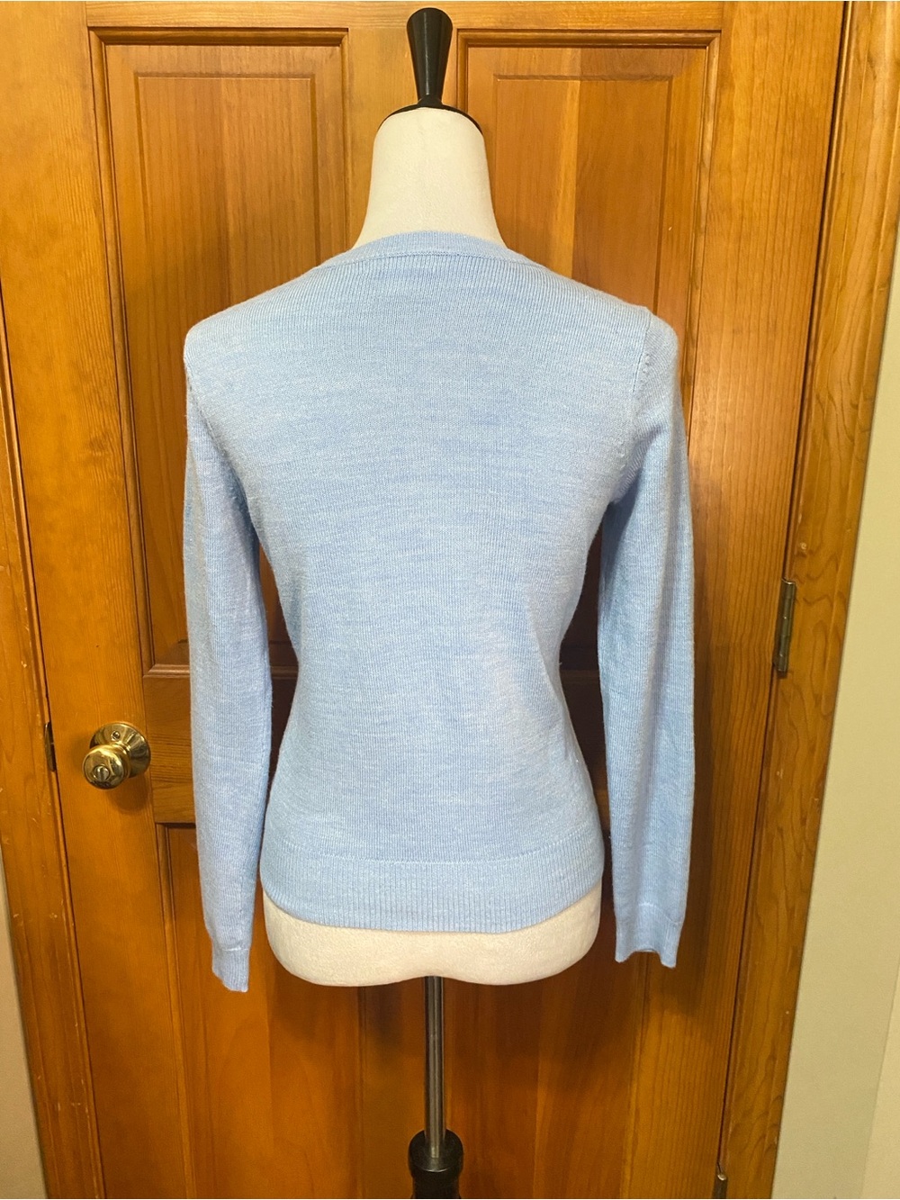 New York & Company Argyle Button-Up Sweater - Picture 4 of 6